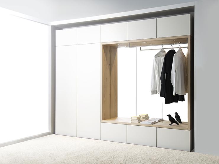 Garderobe nach Maß Offene Garderobe mit Schranksystem